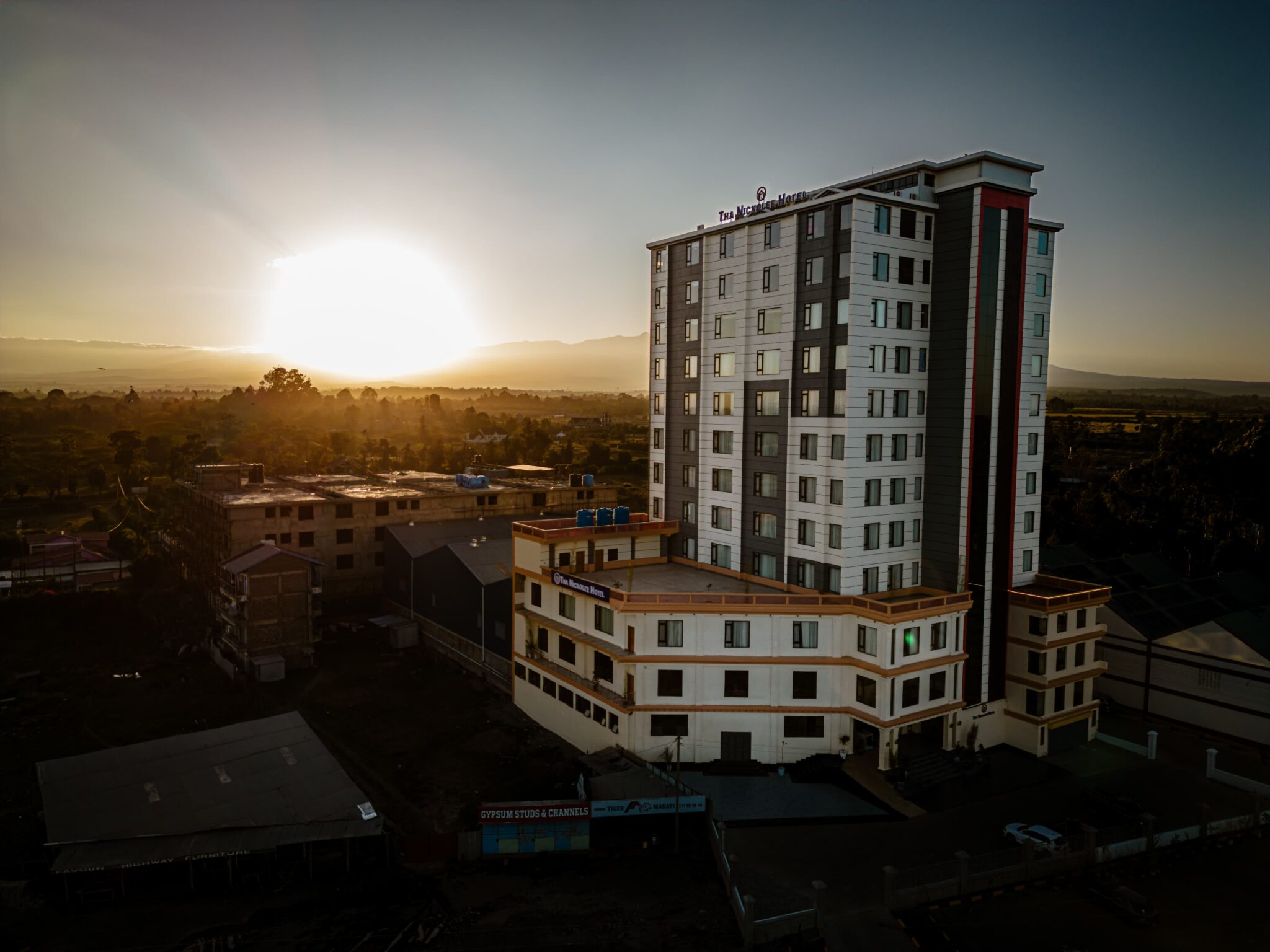 building-sunset